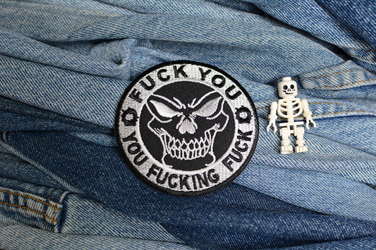 Patch thermocollant « Fuck You You Fucking Fuck » 0111