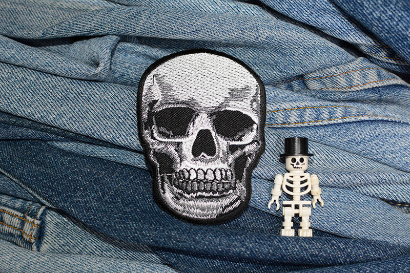 Realistic Skull Iron-On Patch 0125