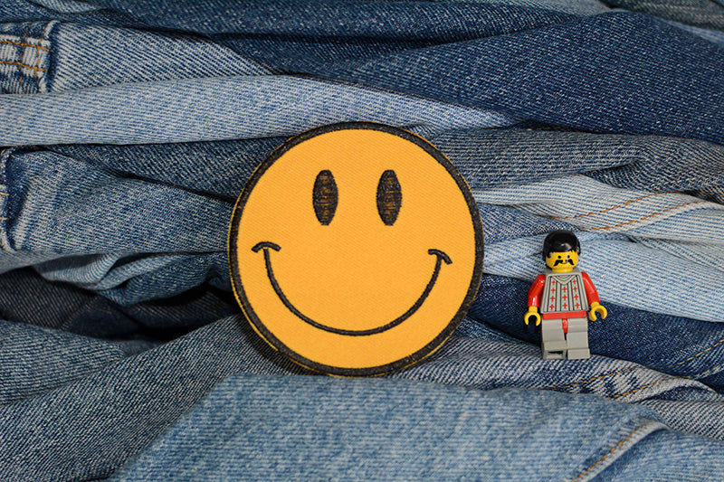 Smile (Large) Iron-On Patch 0163