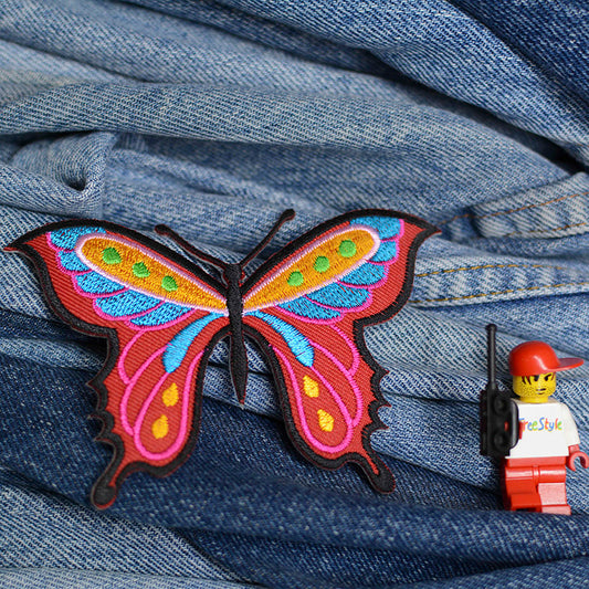 Psychedelic Butterfly Iron-On Patch 0016