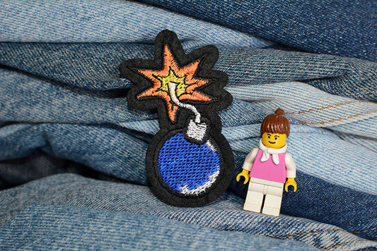 Bomb Iron-On Patch 0173