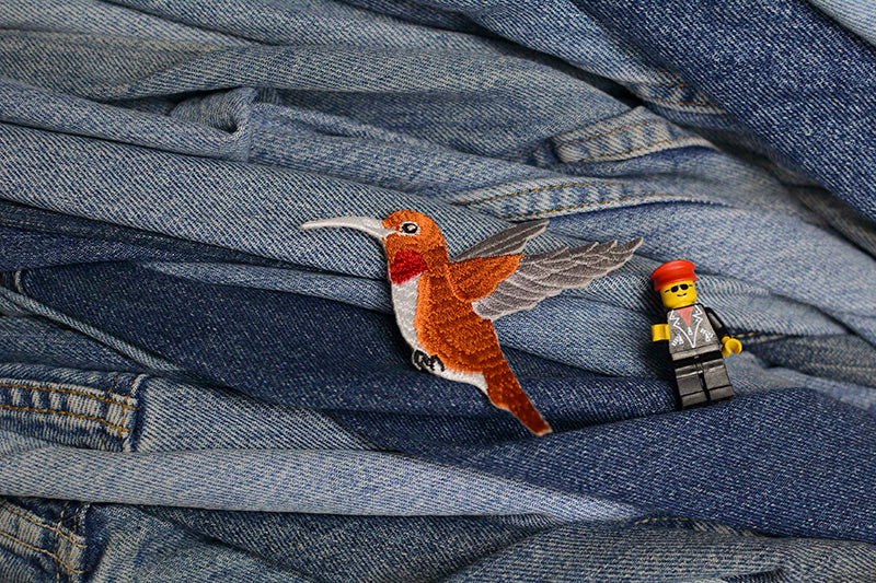 Hummingbird Iron-On Patch 0021