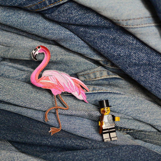 Patch thermocollant flamant rose 0023