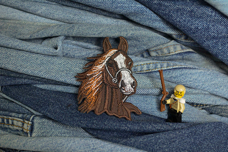 Horse Head Iron-On Patch 0028