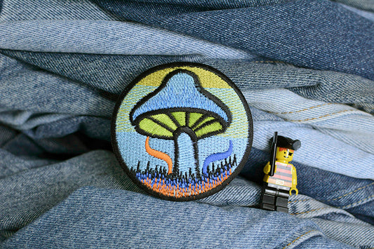 Circle Shroom Iron-On Patch 0039