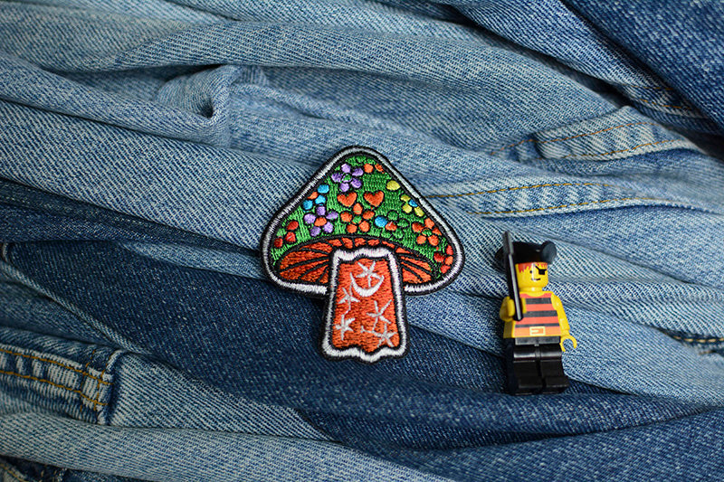 Hippy Shroom Iron-On Patch 0041