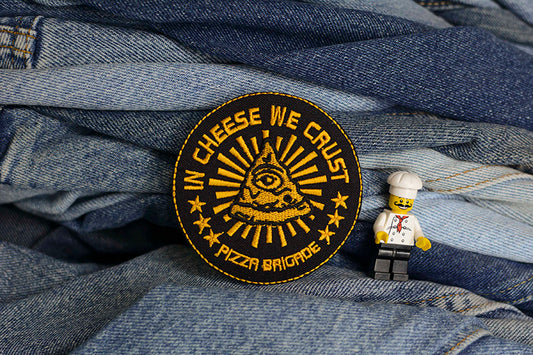Patch thermocollant « Dans le fromage, nous avons une croûte » 0004