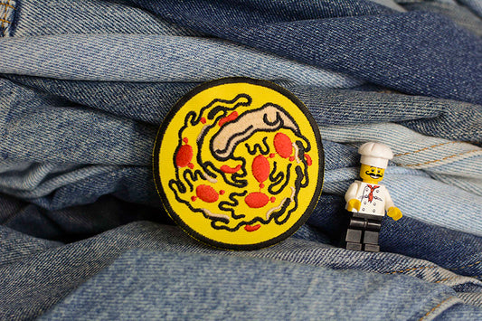 Pizza Swirl Iron-On Patch 0057
