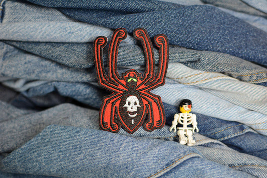 Black Widow Spider Iron-On Patch 0063
