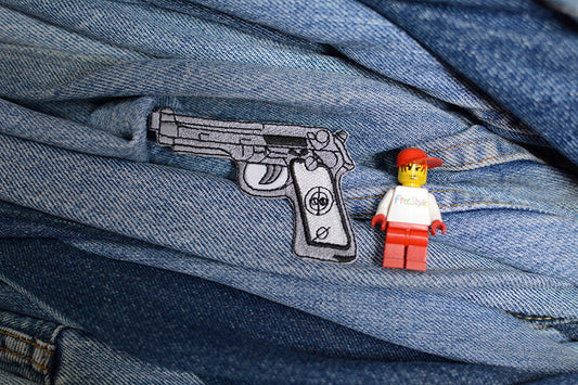 Pistol Iron-On Patch 0065