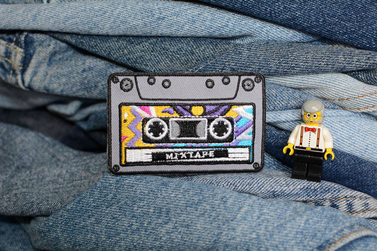 Colorful Cassette Iron-On Patch 0075