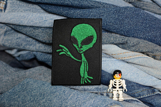 Alien Butterfingers. Possibly Spaced Out Iron-On Patch 0085