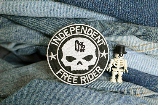 Independent Free Rider Iron-On Patch 0124