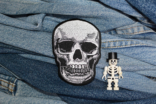 Realistic Skull Iron-On Patch 0125