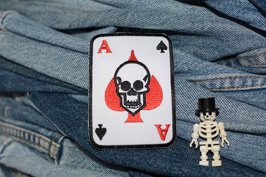 Skull Ace Iron-On Patch 0130