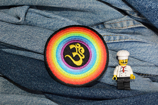 Rainbow Ohm Iron-On Patch 0134