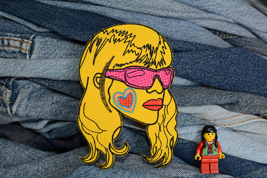 Yellow Woman Iron-On Patch 0157
