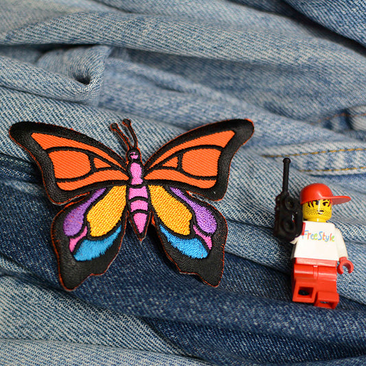 Vibrant Butterfly Iron-On Patch 0015