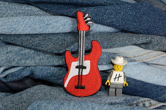 Guitar Iron-On Patch 0174