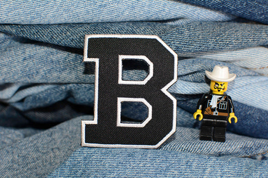 B Iron-On Patch 0215