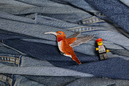 Hummingbird Iron-On Patch 0021