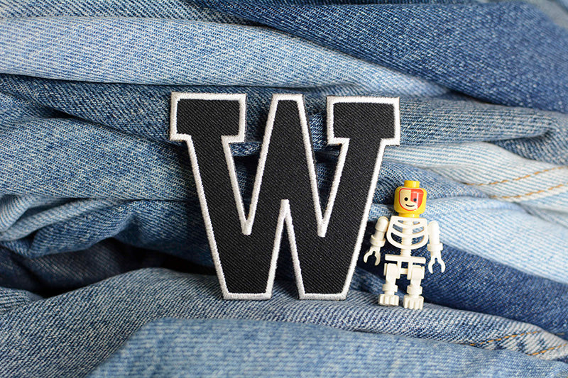 W Iron-On Patch 0236