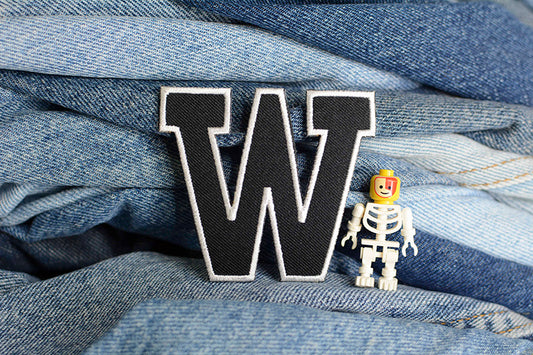 W Iron-On Patch 0236