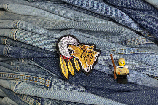 Howling Wolf Iron-On Patch 0032