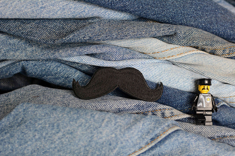 Mustache Iron-On Patch 0046