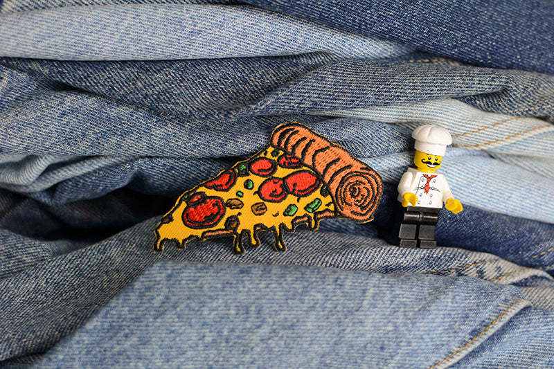 Écusson thermocollant « Pizza toute garnie » 0005