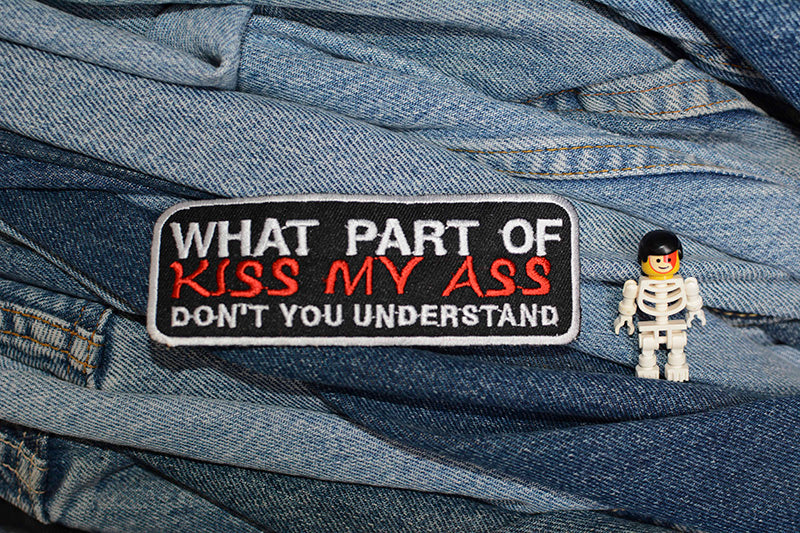 Kiss My Ass Iron-On Patch 0093
