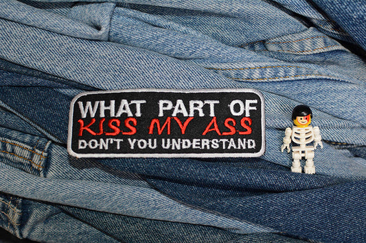 Kiss My Ass Iron-On Patch 0093